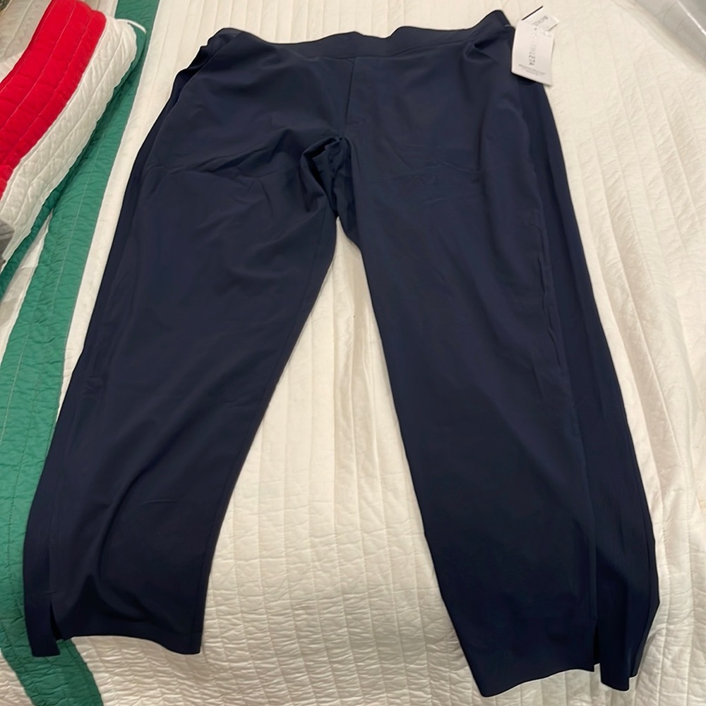 Athleta Brooklyn Ankle Pant in Navy. Size 14.